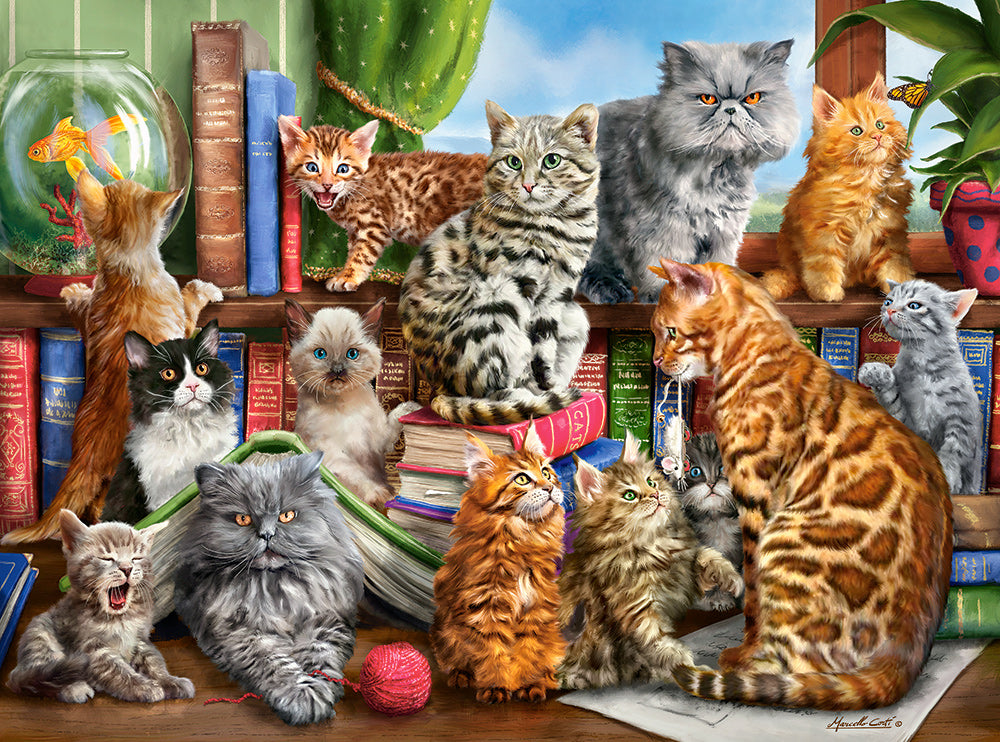 KIDEK pussel - House of Cats, 2000-bitar