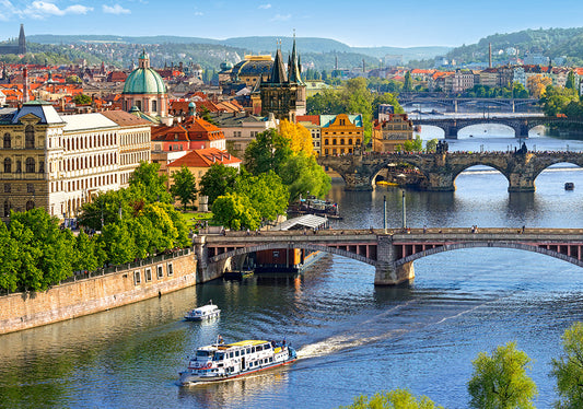 View of Bridges in Prague, 500-bitarspussel
