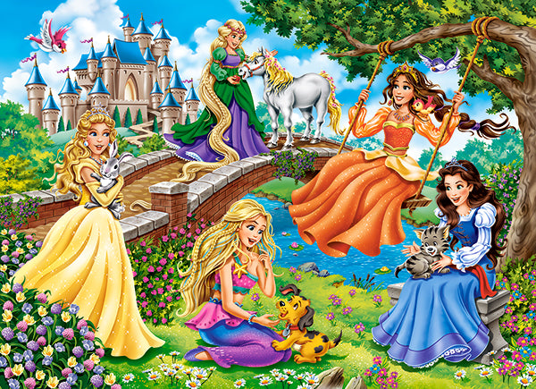 KIDEK pussel - Princesses in Garden, 70-bitar