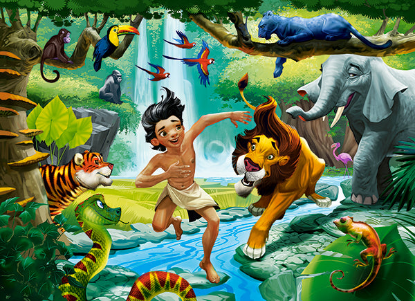 KIDEK pussel - Jungle Book, 100-bitar