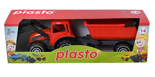 Tactic Plasto traktor med släp