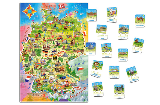 Deutschlandkarte 120+28 bitar