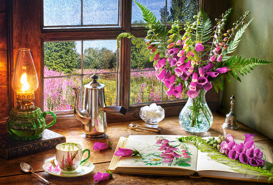 Still Life with Violet Snapdragons, 1000-bitarspussel