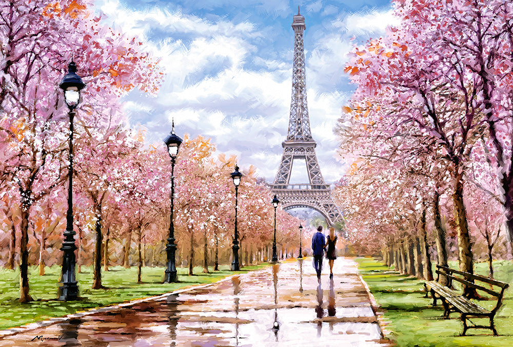 KIDEK pussel - Romantic Walk in Paris, 1000-bitar