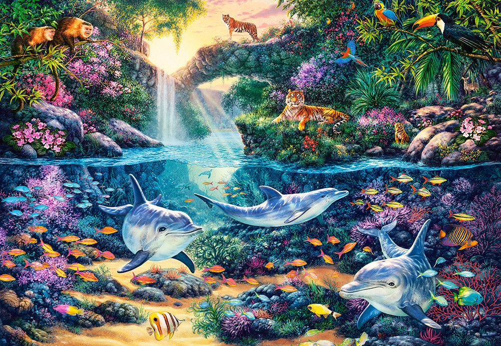KIDEK pussel - Jungle Paradise, 1500-bitar