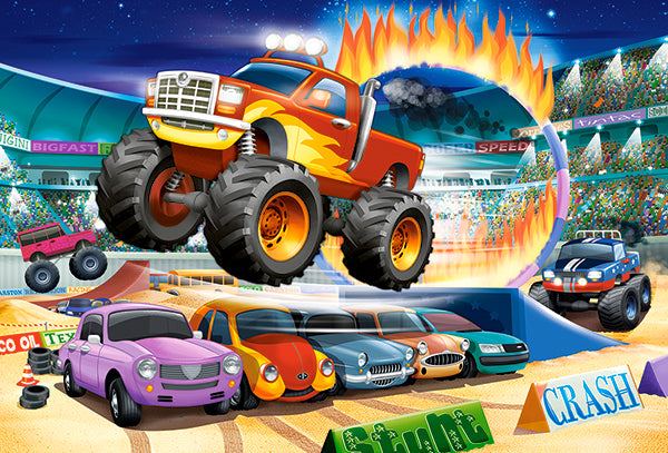 KIDEK pussel - Jumping Monster Truck, 40-bitar