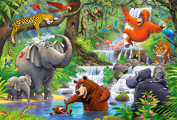 KIDEK pussel - Jungle Animals, 40-bitar