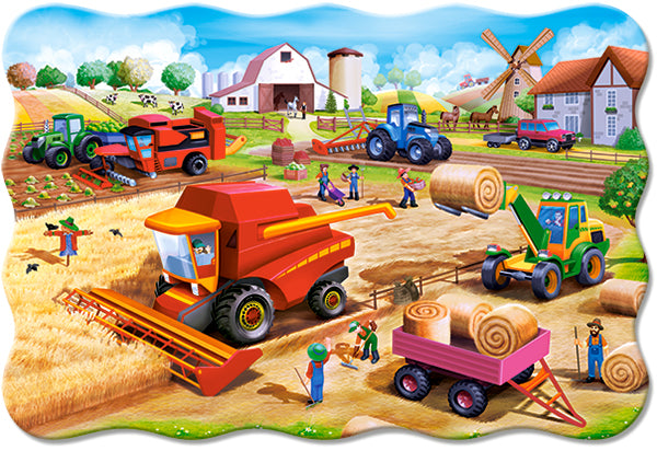 KIDEK pussel - Work on the Farm, 20-bitar