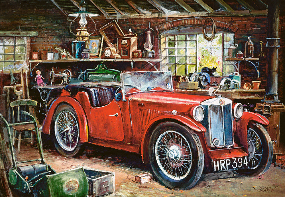 KIDEK pussel - Vintage Garage, 1000-bitar