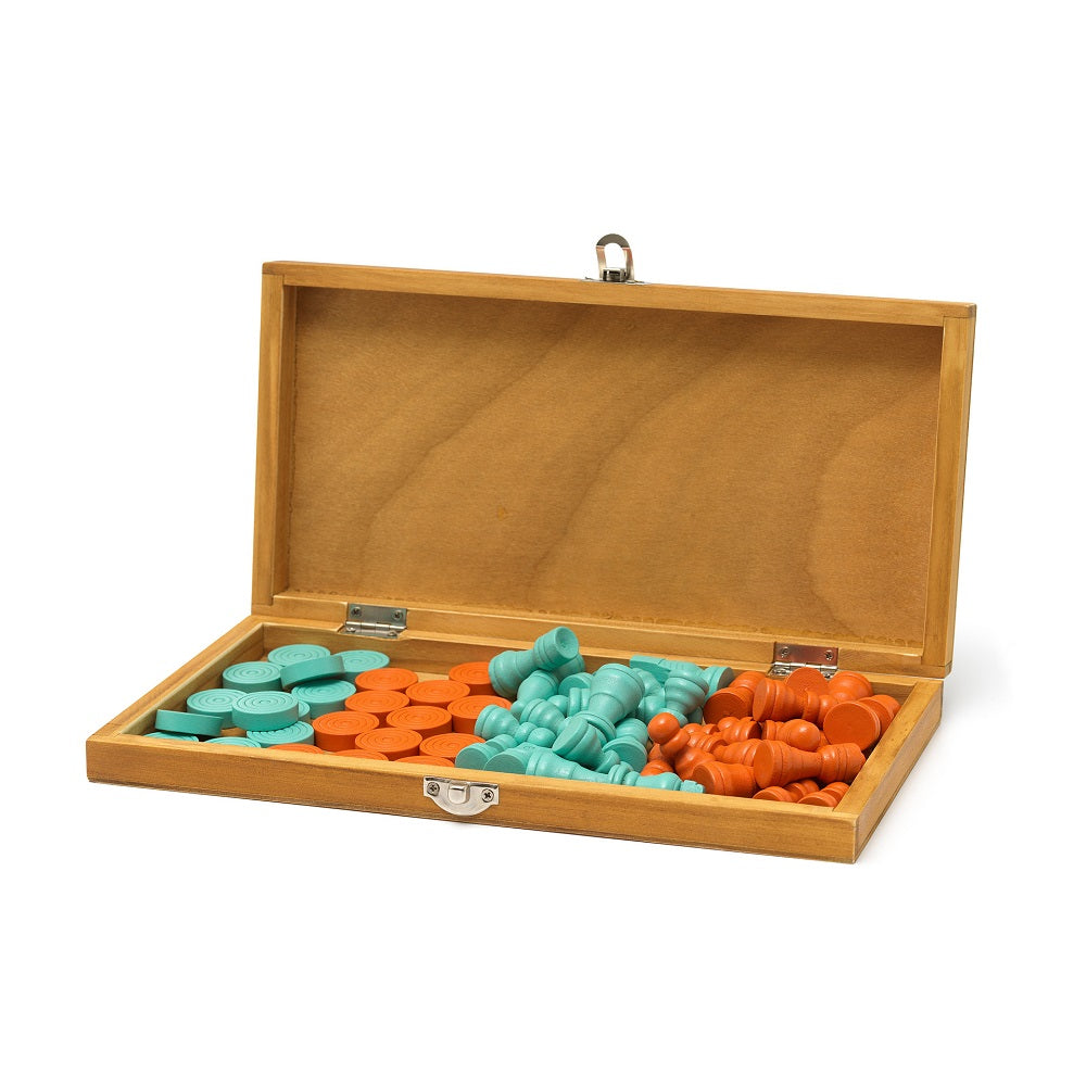 KIDEK - Schack & Damspel (av trä)