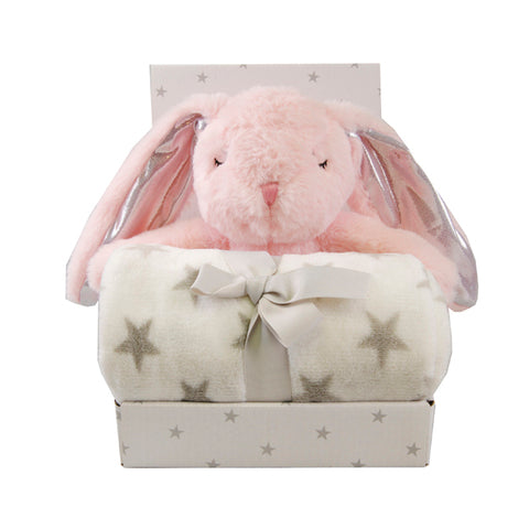 Carlo Baby Fleecefilt & Gosedjur Kanin