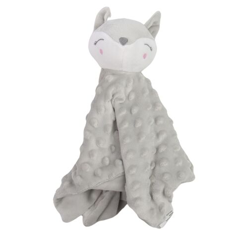 Carlo Baby Fleecefilt Grå Prick & Gosedjur Giftset Grå Räv