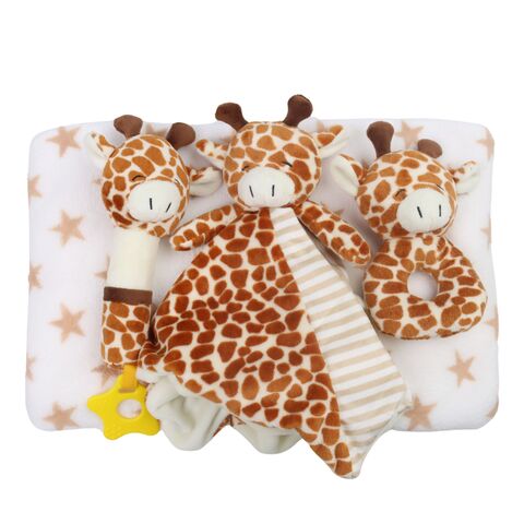 Carlo Baby Fleecefilt Giraffe Set