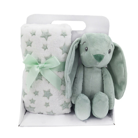 Carlo Baby Fleecefilt & Gosedjur Kanin