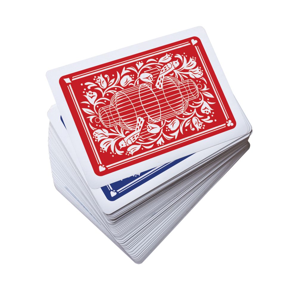 Playing cards - Metallask med två kortlekar