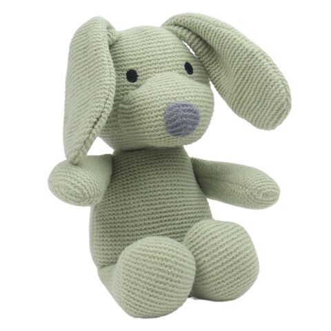 Carlo Baby Fleecefilt och Virkad Grön Hund