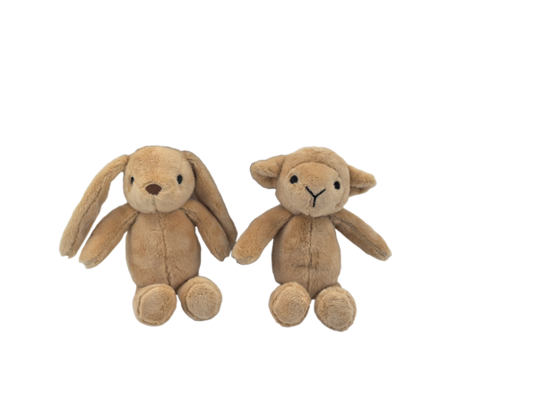 Carlo Baby Gift Set Med Brun Kanin & Lamm