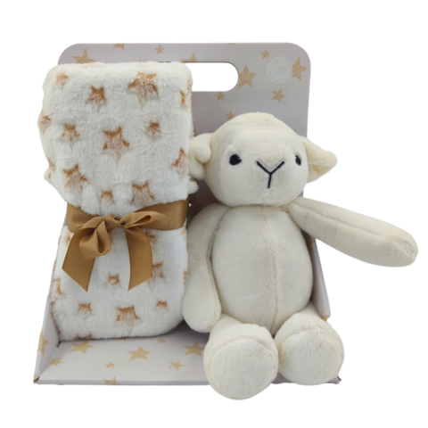 Carlo Baby Fleecefilt & Gosedjur Lamm