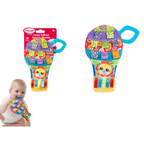 Playgro - Playgro Essential Loopy Balloon Sensory Blankie 0m+
