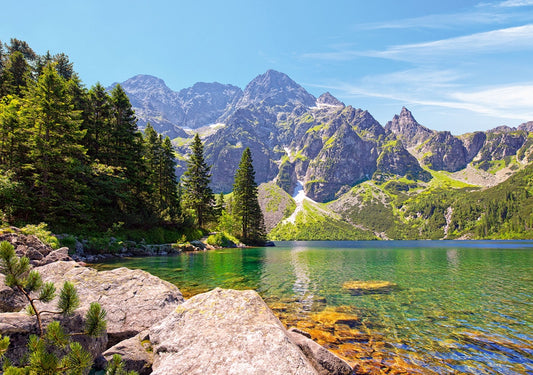 Morskie Oko lake, Tatras, Poland, 1000-bitarspussel