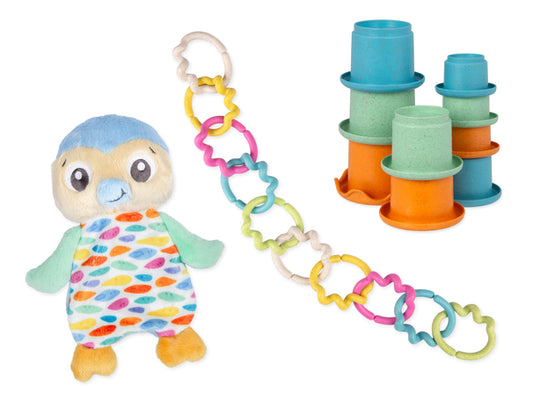 Playgro - Playgro Eco Play Activity Gift Pack - Penguin 3m+