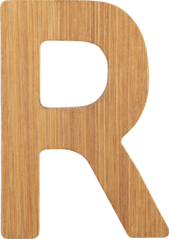 small foot ABC bokstäver bambu R