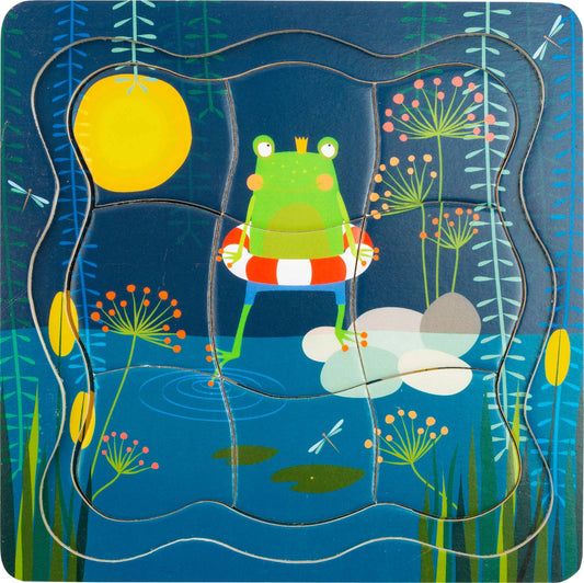 small foot Frog King lager pussel | Pussel | trä