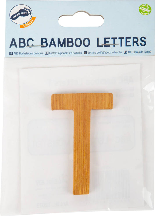 small foot ABC bokstäver bambu T | brev tåg | trä