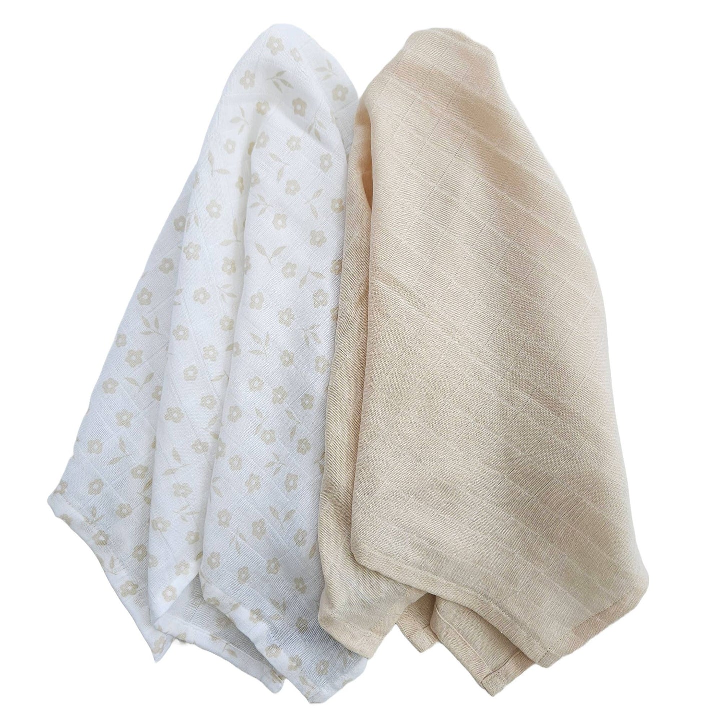 Summerville organic Baby muslinfiltar 2-pack Petal Sandshell GOTS