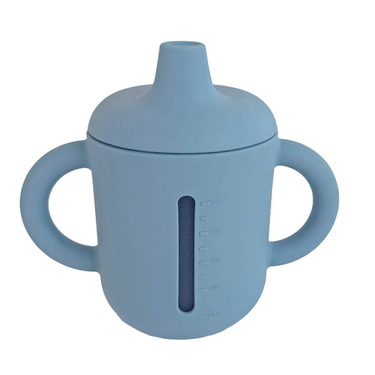 Summerville organic Sippy Cup Silikon 250 ml Stenblå