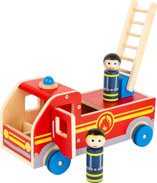small foot Play Car Fire Department XL | Parkeringsgarage och fordon | Trä