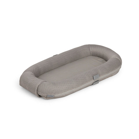 Carlo Baby Nest Grey Waffled with Play Arch and 3 Toys