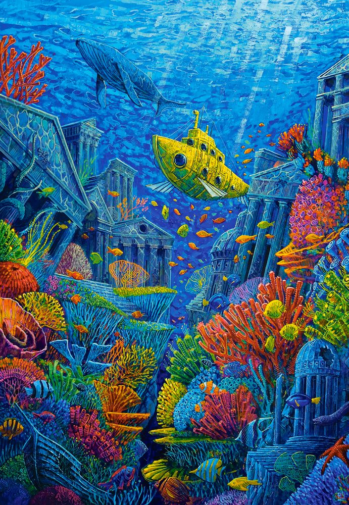 KIDEK pussel - Atlantis, 1500-bitar, Art Collection