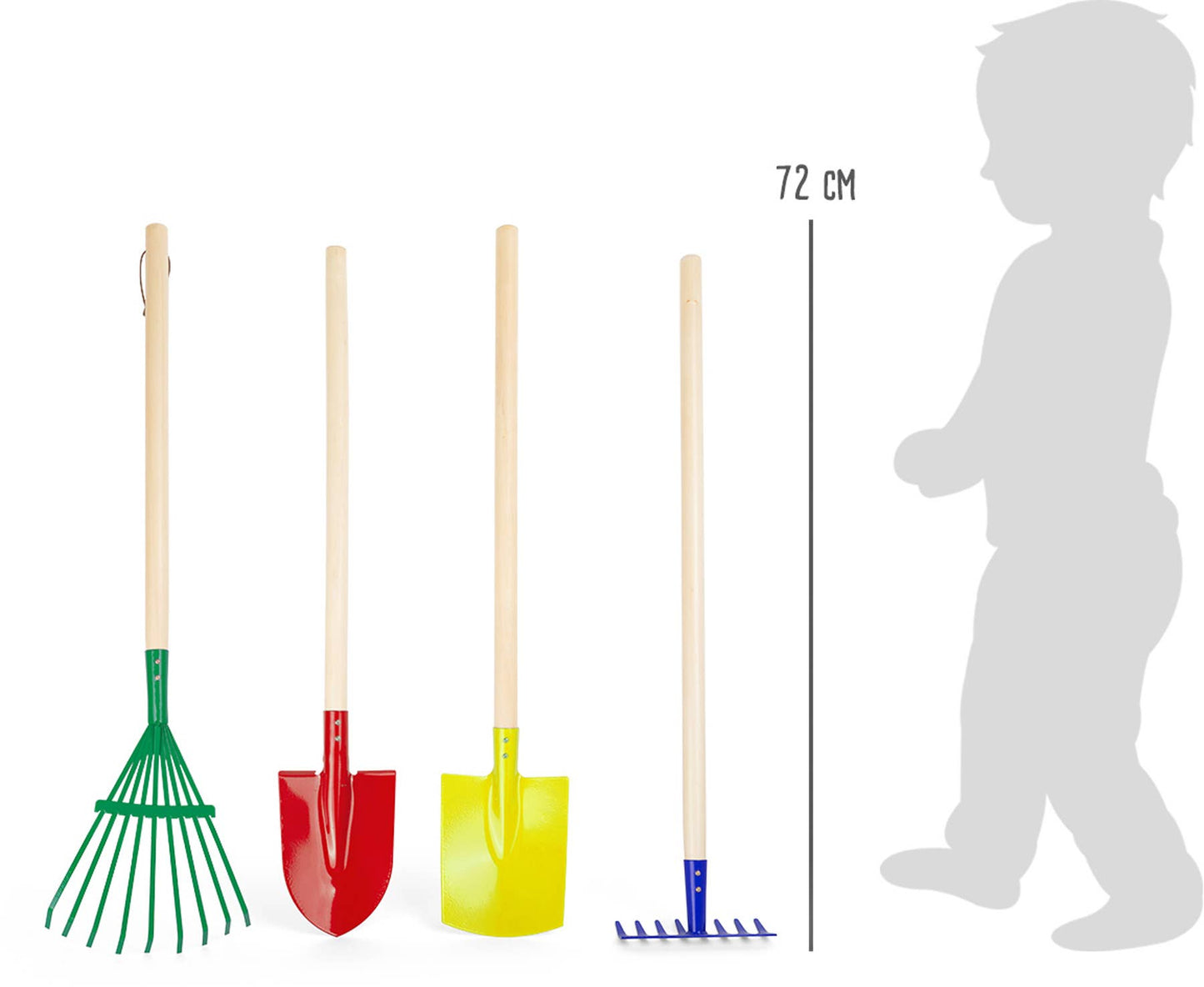 small foot Färgglada trädgårdsredskap set | trädgårdsleksaker | trä