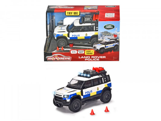 Majorette Grand Series - Land Rover Svensk Polisbil