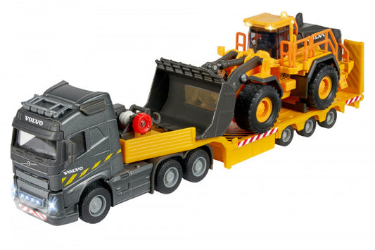 Majorette Grand Series - Volvo FH-16 Lastbil med L350H Hjullastare