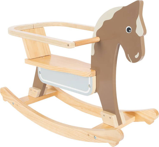 small foot small foot Gunghäst Med Sittring | Rocking Horse | Trä