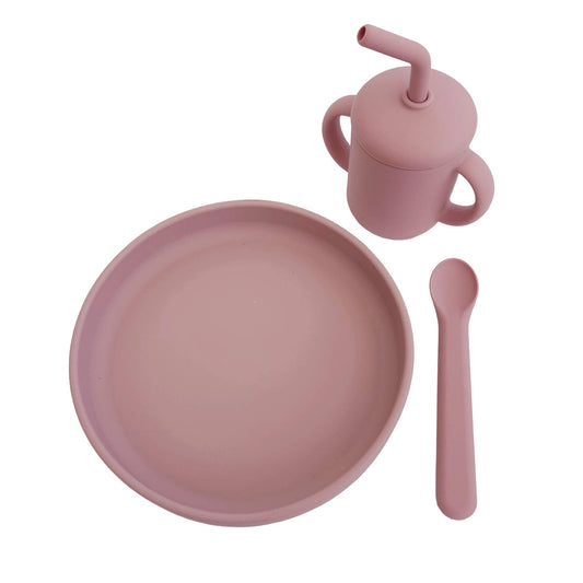 Summerville organic 3 st Barnmatset Blekt Mauve