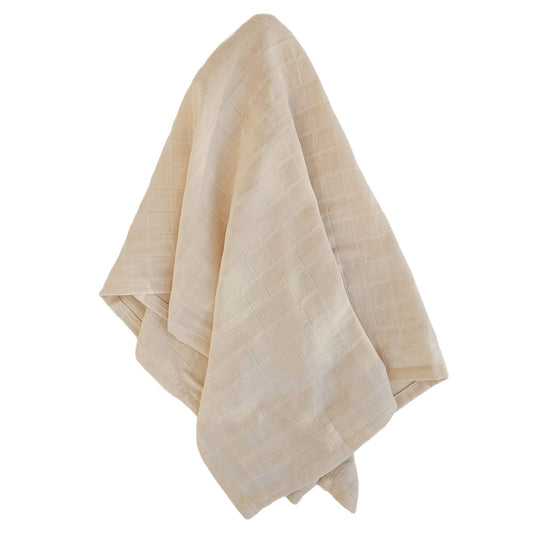Summerville organic Babyfilt i muslin Sandshell GOTS