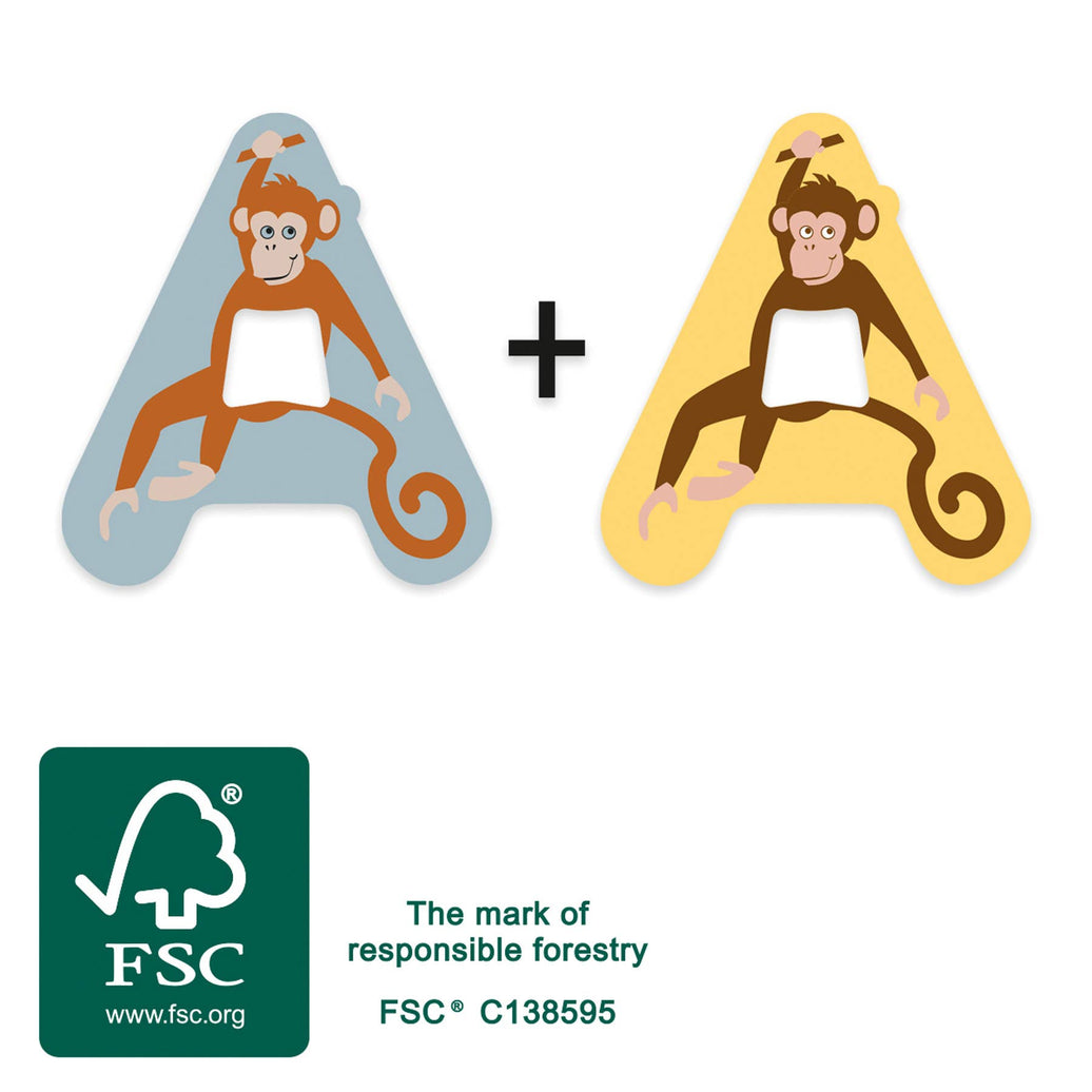 small foot Träbokstav A