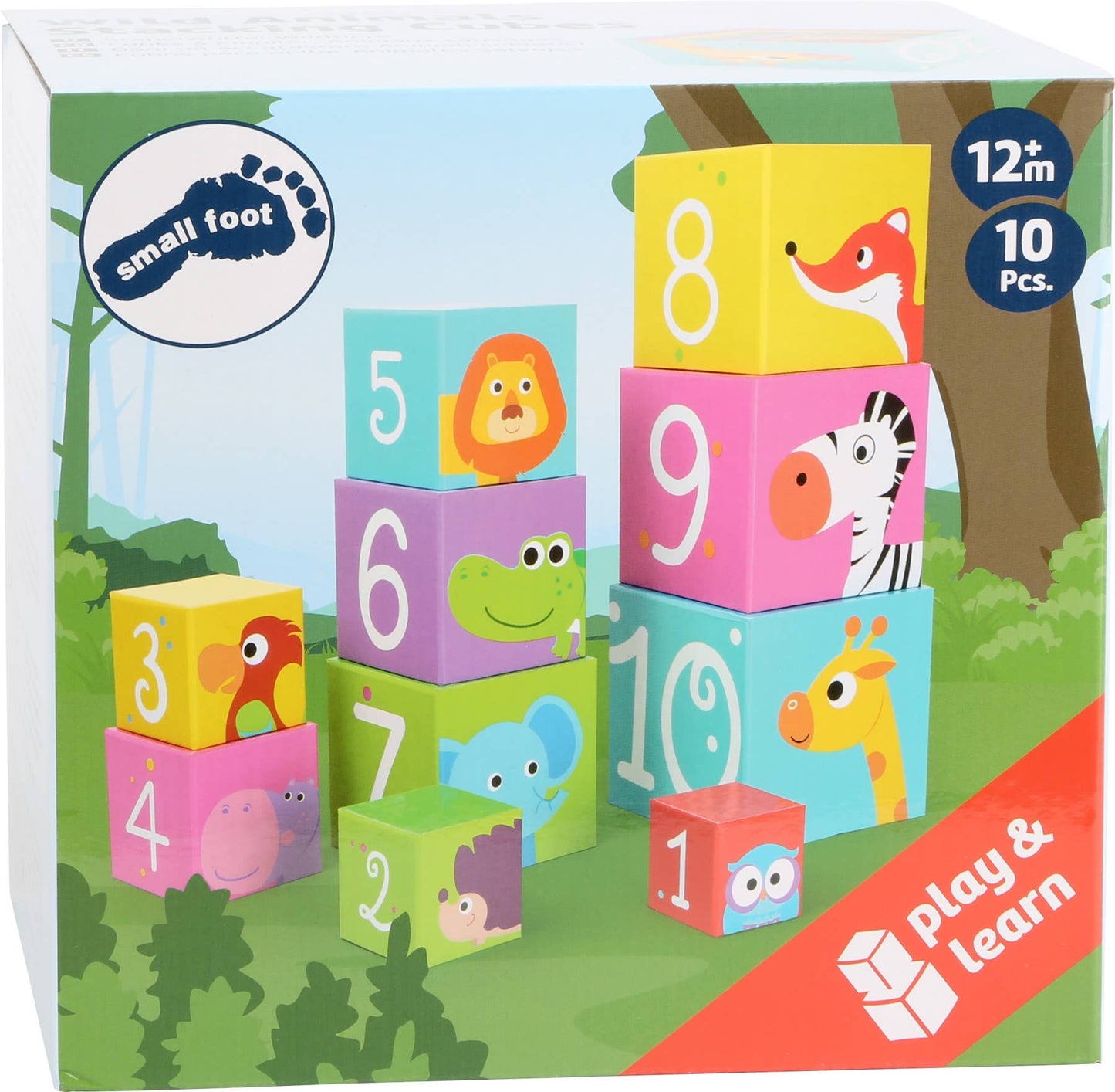 small foot Vilda djur stapla tärningar | Plug-in-spel |