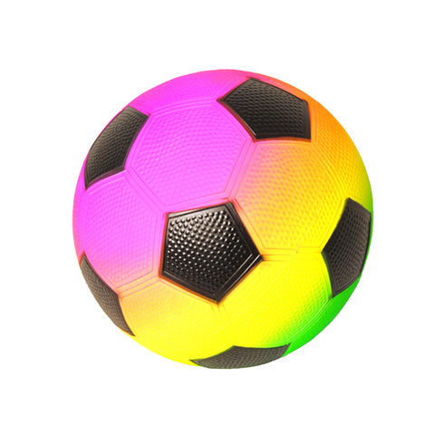 FOTBOLL PLAST REGNBÅGE 22 CM 200 GRAM