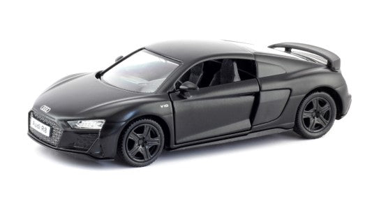 LICENS DIE-CAST RMZ 13CM AUDI R8 COUPE MATTSVART