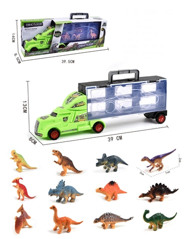 LASTBIL MED 12ST DINOSAURIER FW 39 CM
