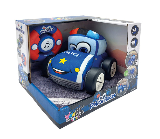 RC POLICE PLUSH CAR RADIODSTYRD 20 CM