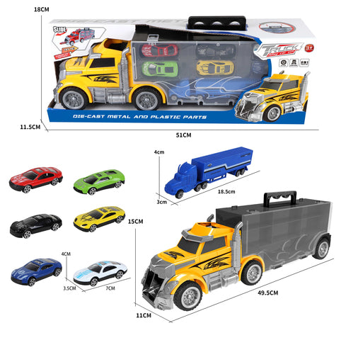 LASTBIL DIE-CAST 50 CM MED 7 ST BILAR