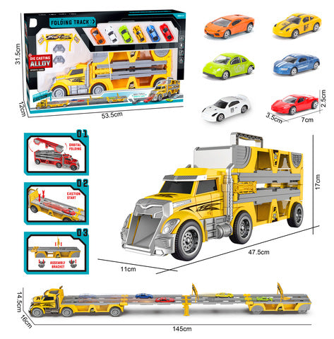 LASTBIL DIE-CAST 50 CM MED 6 ST BILAR