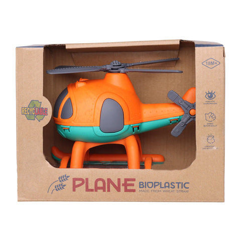 HELIKOPTER BIOPLAST 19 CM ORANGE