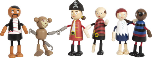 small foot Böjande dockor Piratfigurer | Dockor | Trä