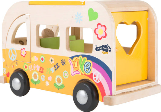 small foot Trä Hippie Playbus | Parkeringshus och fordon | Trä